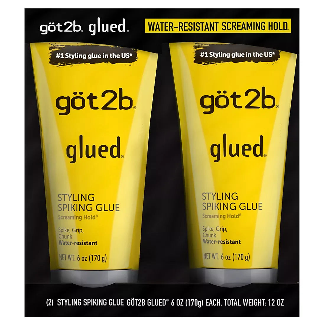Got2b Glued Styling Spiking Hair Gel, 2 pk./6 oz. - USA MEGA SHOP