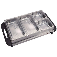 MegaChef Buffet Server & Food Warmer with Removable Sectional Trays - USA MEGA SHOP