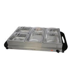 MegaChef Buffet Server & Food Warmer with Removable Sectional Trays - USA MEGA SHOP