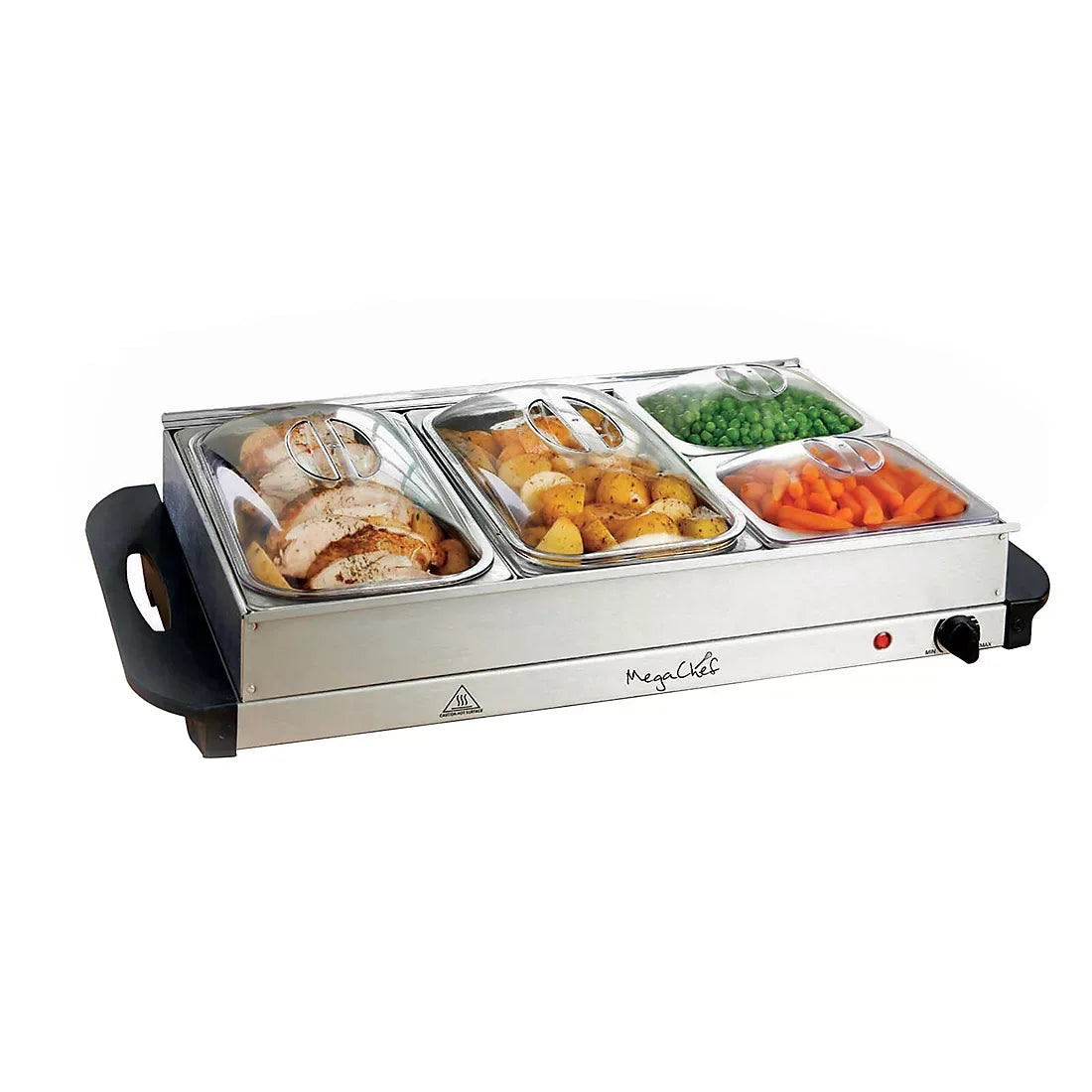MegaChef Buffet Server & Food Warmer with Removable Sectional Trays - USA MEGA SHOP