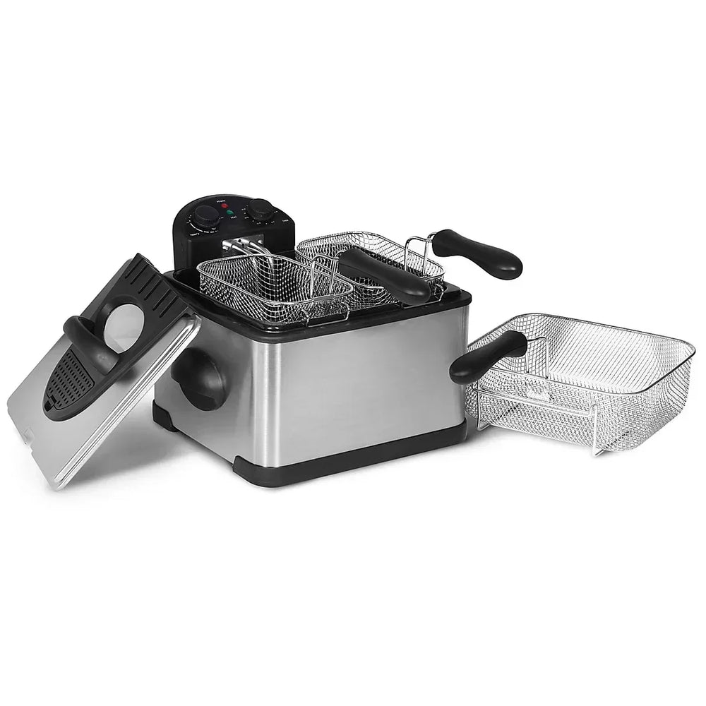 MegaChef 4.23-Qt. Stainless Steel Electric Deep Fryer - USA MEGA SHOP