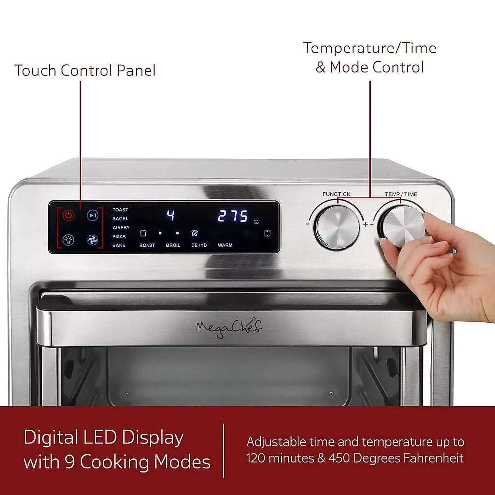 MegaChef 26-Qt. Digital Electric Multi-Function Air Fryer & Countertop Oven - USA MEGA SHOP