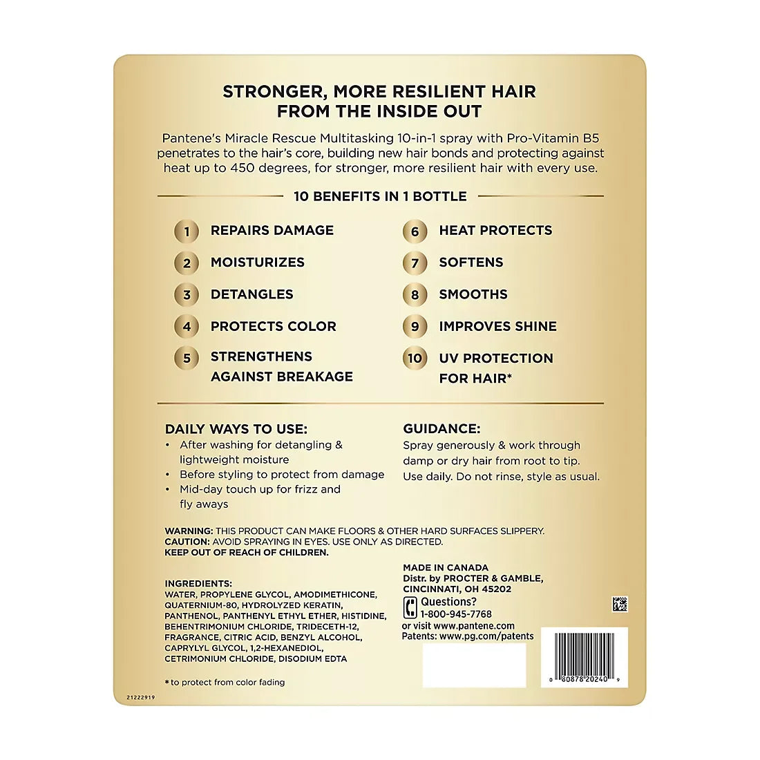 Miracle Rescue 10-in-1 Multitasking Spray + Keratin, 12.4 fl. oz. - USA MEGA SHOP