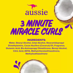 Aussie 3 Minute Miracle Curls Detangling Deep Conditioner Treatment with Coconut Oil, 2 pk./16 oz. - USA MEGA SHOP