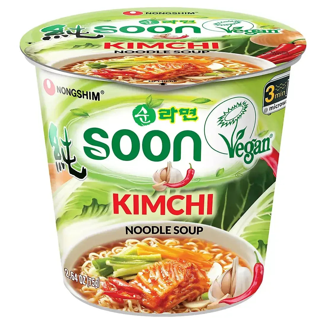 Nongshim Soon Kimchi Cups, 6 ct./2.64 oz. - USA MEGA SHOP