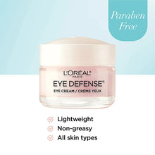 Eye defense eye cream jar with clear lid, pink cream