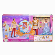 Mattel Disney Princess Cinderella playset box with figures and carriage artwork