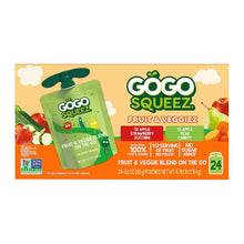 GoGo SqueeZ Fruit & VeggieZ Applesauce Pouches, Variety Pack, 24 pk./3.2 oz.