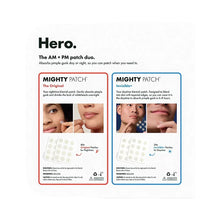 Hydrocolloid acne patch duo pack showing Mighty Patch Original and Invisible+