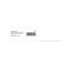 Acne patch pack back label with barcode and manufacturer information