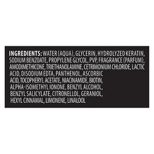 TRESemmé Protecting Heat Spray ingredients panel on product label