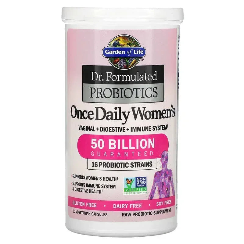 Garden of Life, Dr. Formulated Probiotics, Once Daily Women's, 50 Billion, 30 Vegetarian Capsules