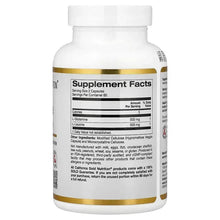 Supplement bottle back label with Supplement Facts and dosage information