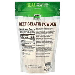 NOW Foods, Real Food, Beef Gelatin Powder, 1 lb (454 g)