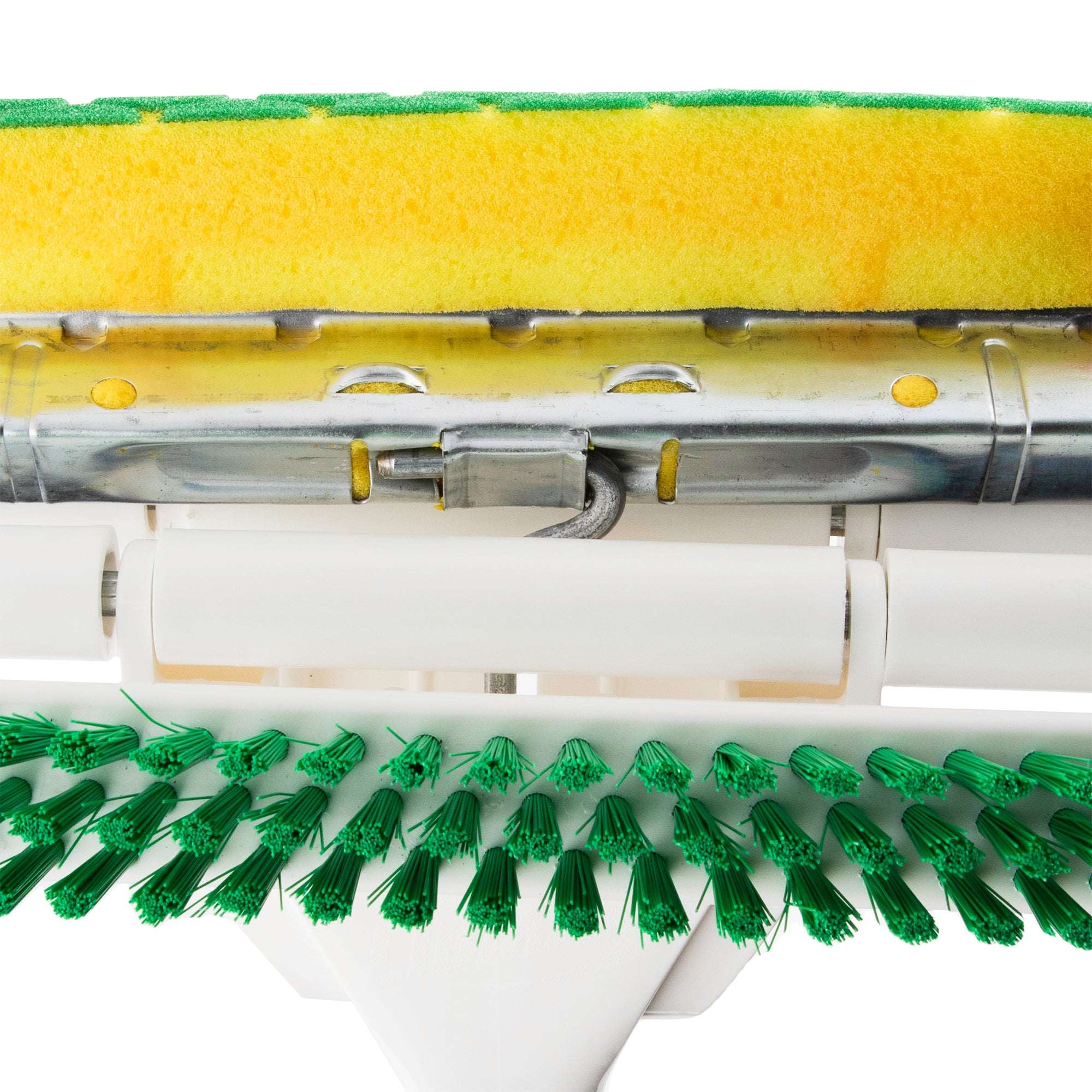 Libman Nitty Gritty Sponge Mop with Built-in Scrub Brush and Steel Handle