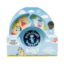 Bluey feeding set box: suction plate, bowl and spoon