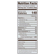 Nutrition Facts panel for iced oatmeal cookies, serving size 2 cookies