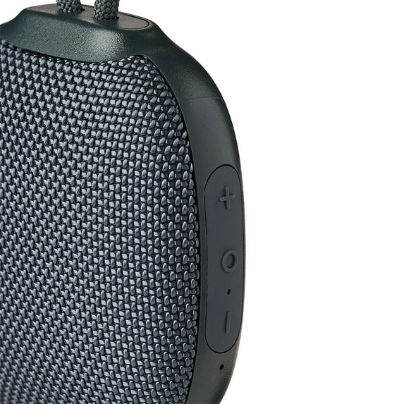 onn Mini Rugged Speaker with Bluetooth Wireless Technology, Gray