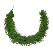 Greenery garland with lifelike green pine-style branches, curved U shape