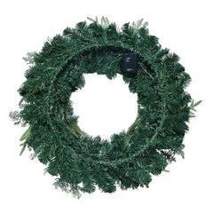 Berkley Jensen 28" Faux Floral Wreath with LED Lights - USA MEGA SHOP