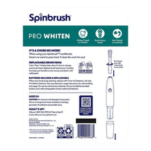 Pro whiten electric toothbrush kit with handle and illustrated replacement brush heads