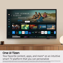Smart TV displaying streaming app home screen with colorful icons