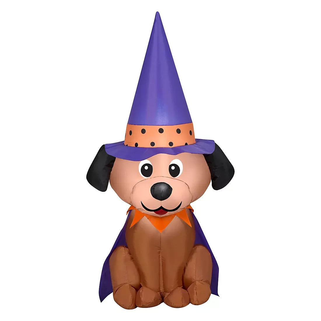 Gemmy Halloween Inflatable Dog in Witch Hat - USA MEGA SHOP