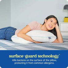 Memory foam pillow with cover under head for side sleeping support