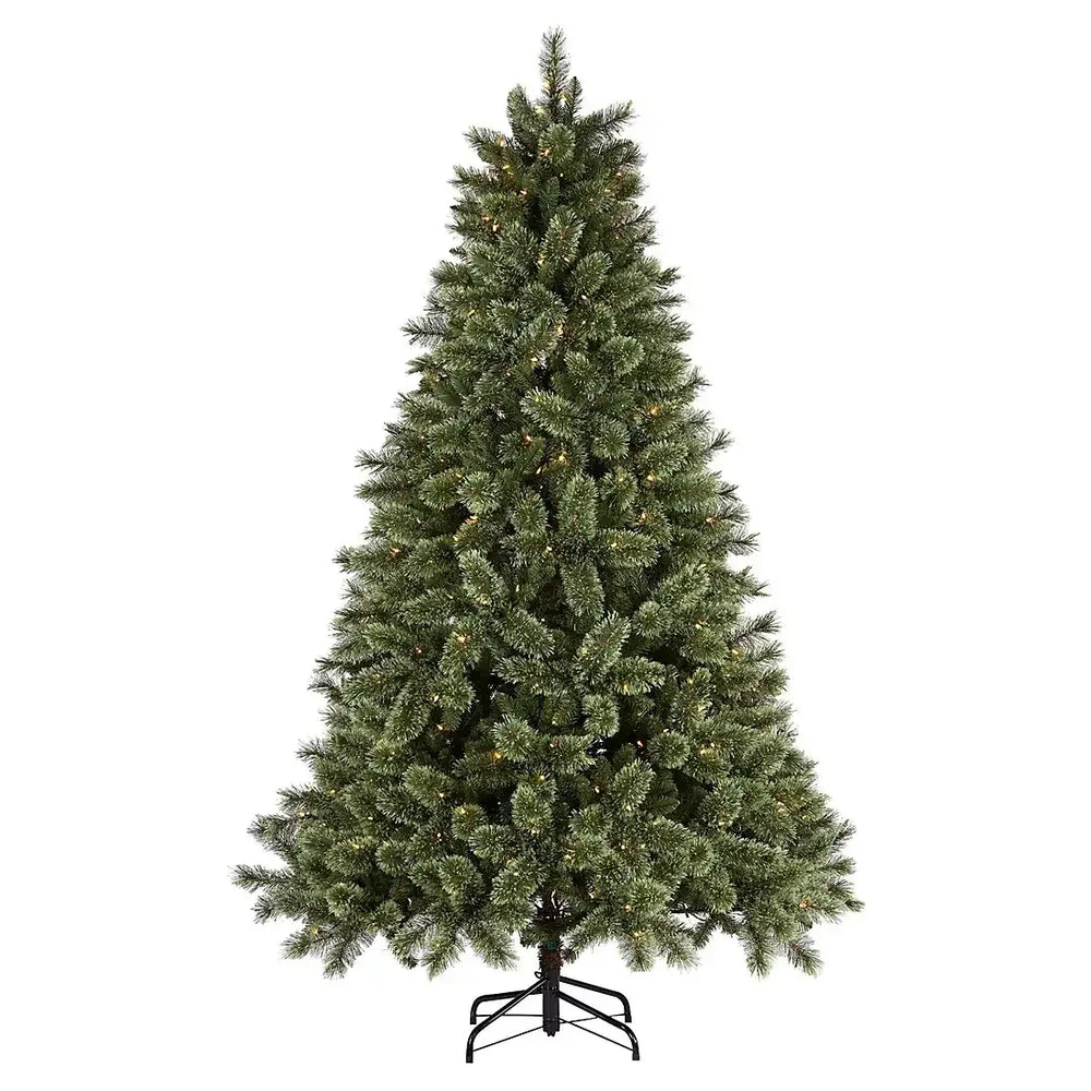 Berkley Jensen LED 7.5' Concord Cashmere One-Plug Color Changing Twinkle Christmas Tree - USA MEGA SHOP