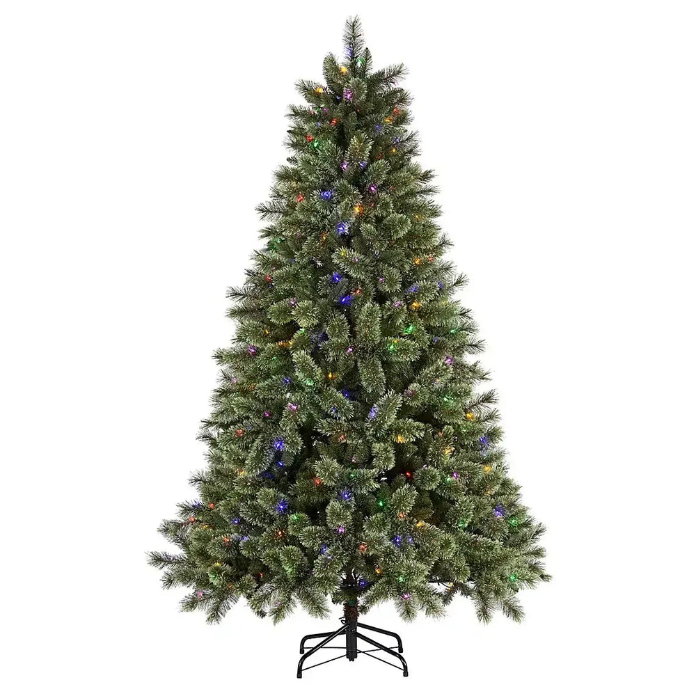 Berkley Jensen LED 7.5' Concord Cashmere One-Plug Color Changing Twinkle Christmas Tree - USA MEGA SHOP