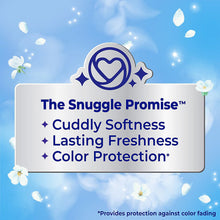 Snuggle Promise panel listing cuddly softness, lasting freshness, and color protection