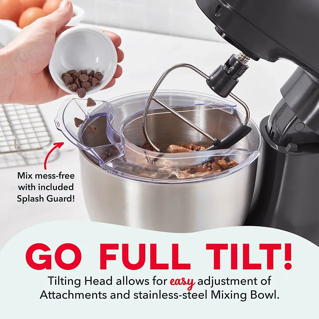 Dash 3.5-Qt. Stand Mixer - Forged Iron - USA MEGA SHOP