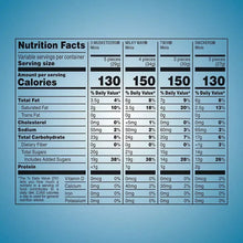 Nutrition Facts panel for chocolate mini candy variety pack with serving calories 130–150