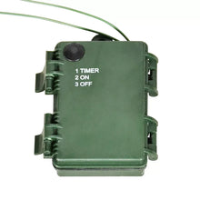 Pre-lit tree timer controller with 1 timer, 2 on, 3 off terminals
