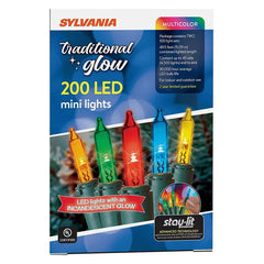 Sylvania Staylit Traditional Glow Multicolor LED Lights, 200 ct.