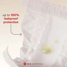 Diaper inner layer showing liner dots and up to 100% leakproof protection callout