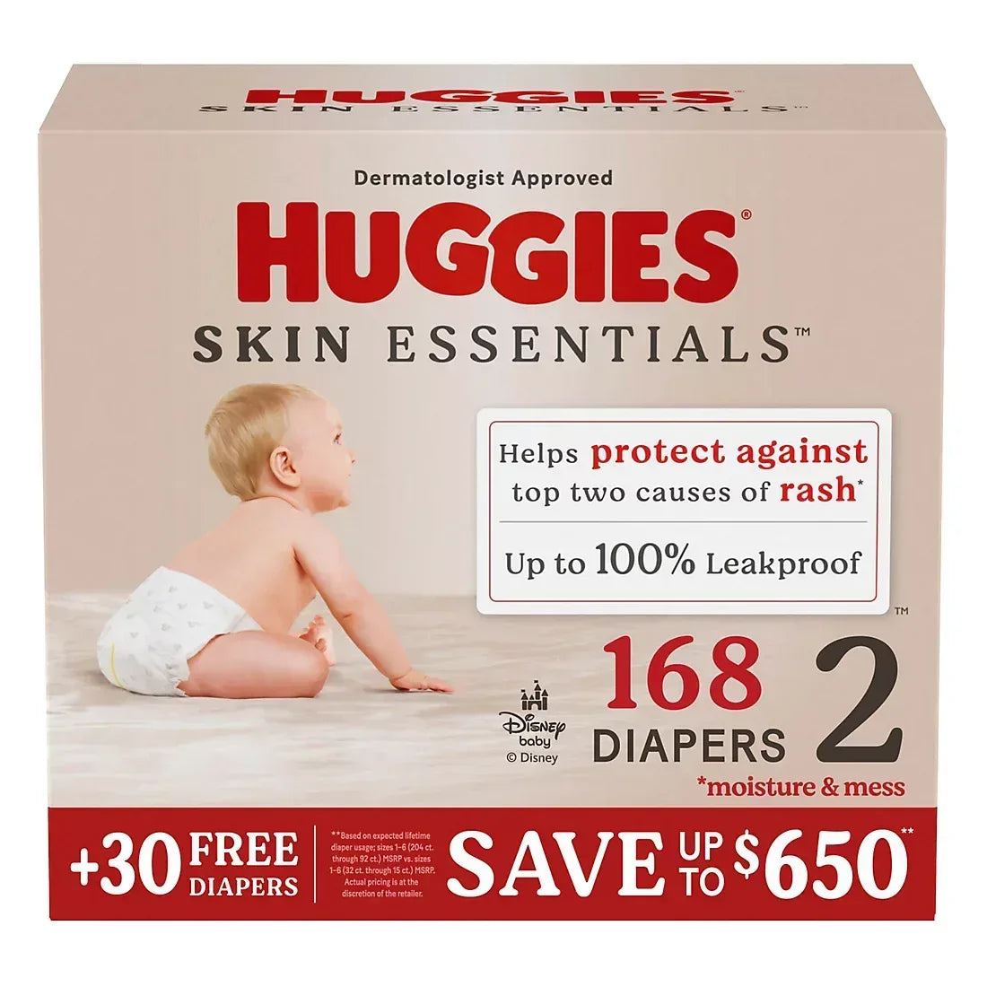 Huggies Skin Essentials Baby Diapers (Select Size)