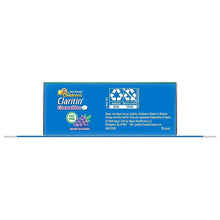 Children’s Claritin chewable tablets box side panel with dosage info