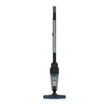 Black+Decker stick vacuum with floor nozzle, black body and blue accents
