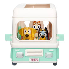 Ice cream truck playset with front window, dog and cat character figures inside