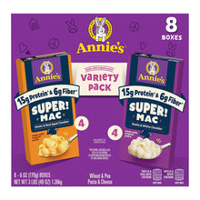 Annie's Supermac Macaroni and Cheese Protein Variety Pack, 8 pk./6 oz.