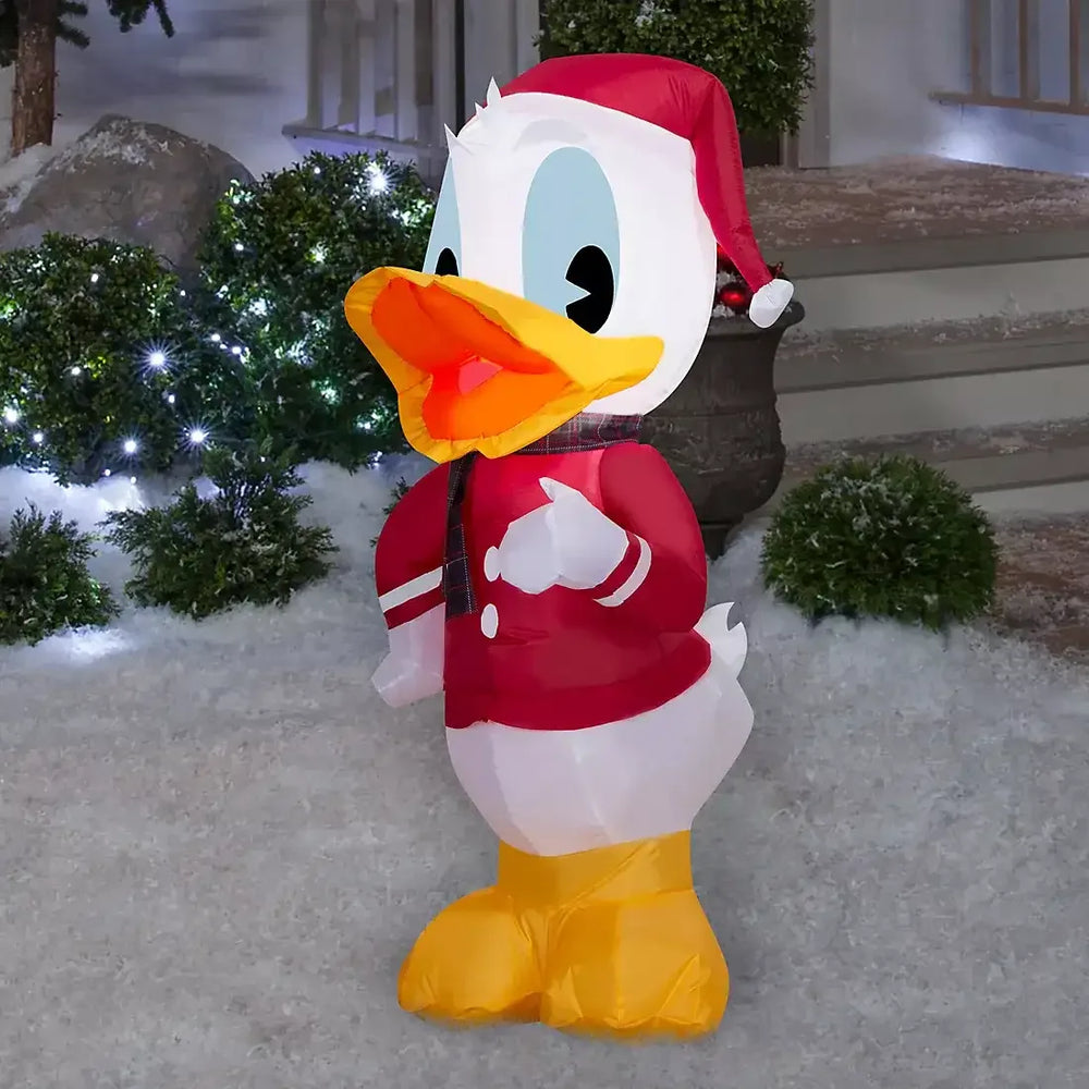 Disney Christmas 3.5' Inflatable Donald Duck in Santa Suit - USA MEGA SHOP