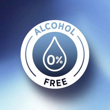 Alcohol-free 0% icon for Crest 3D White strength whitening mouthwash