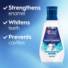 Crest 3D White Strength Whitening mouthwash with enamel protection, 946 ml