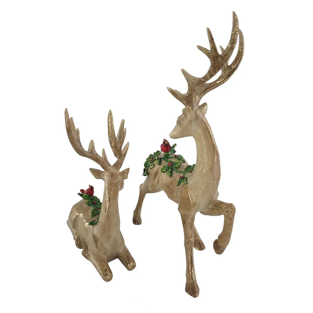 Berkley Jensen Set of 2 Golden Deer
