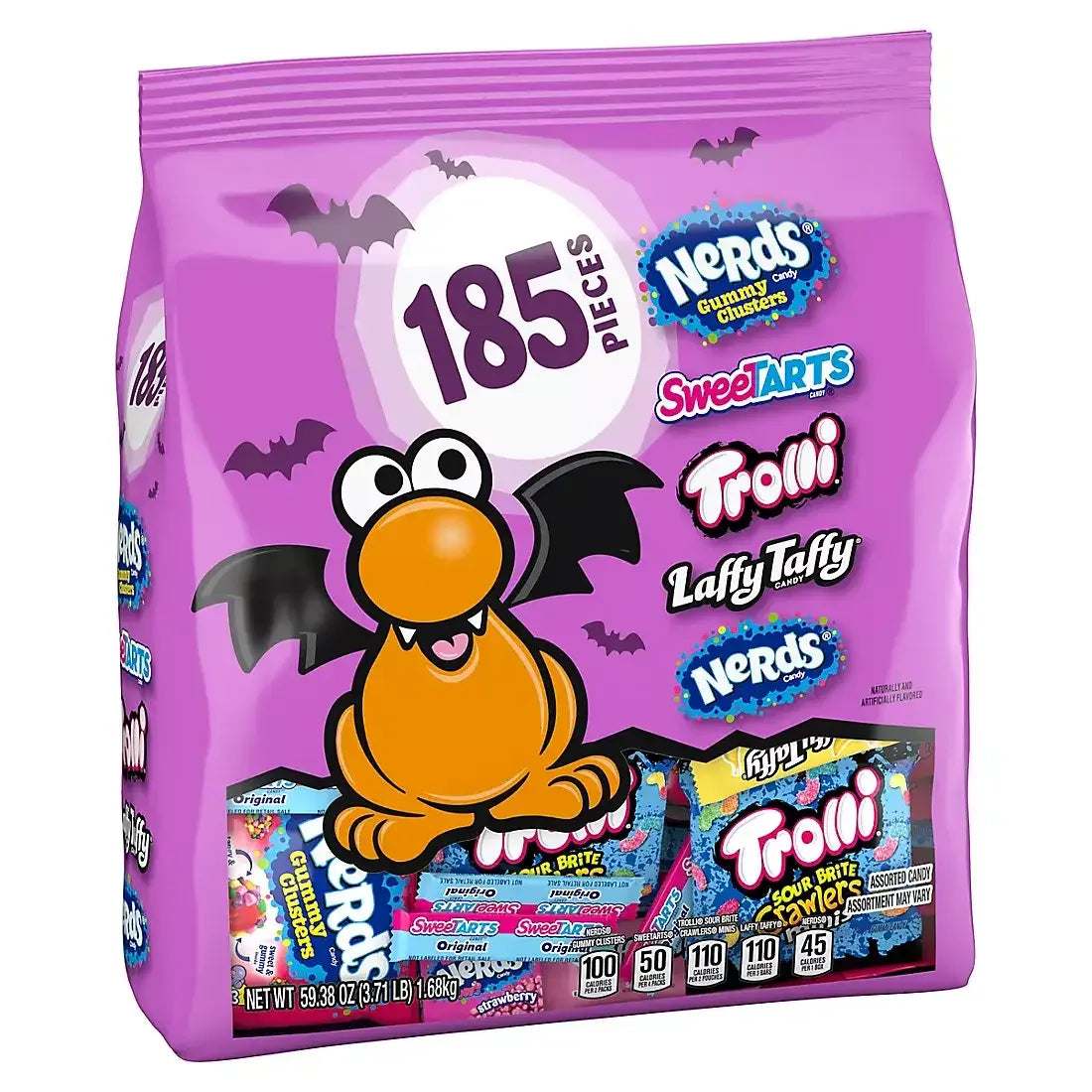 Nerds Gummy Clusters, Trolli, Sweetarts & More Halloween Variety, 185 ct. - USA MEGA SHOP