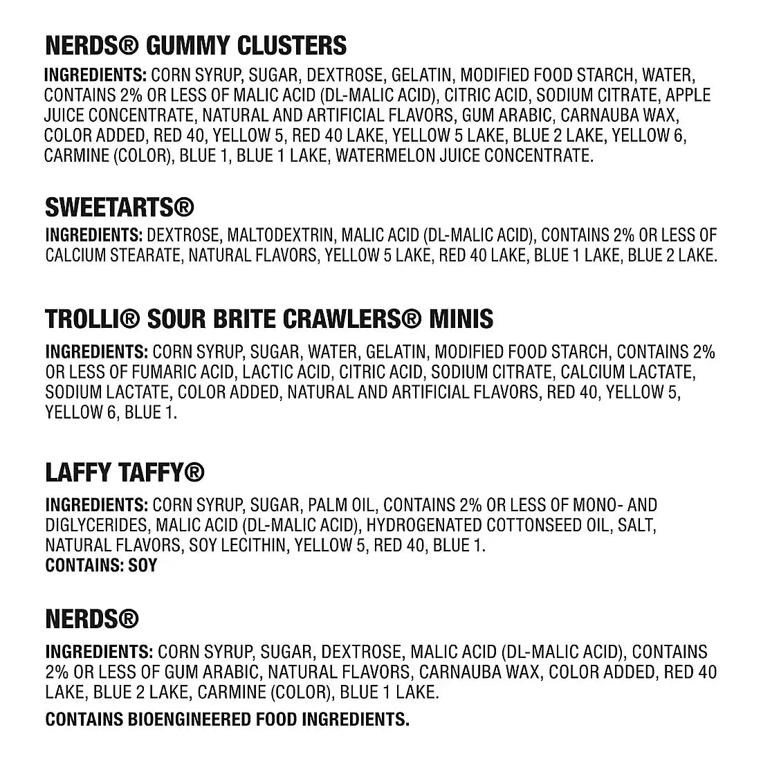 Nerds Gummy Clusters, Trolli, Sweetarts & More Halloween Variety, 185 ct. - USA MEGA SHOP