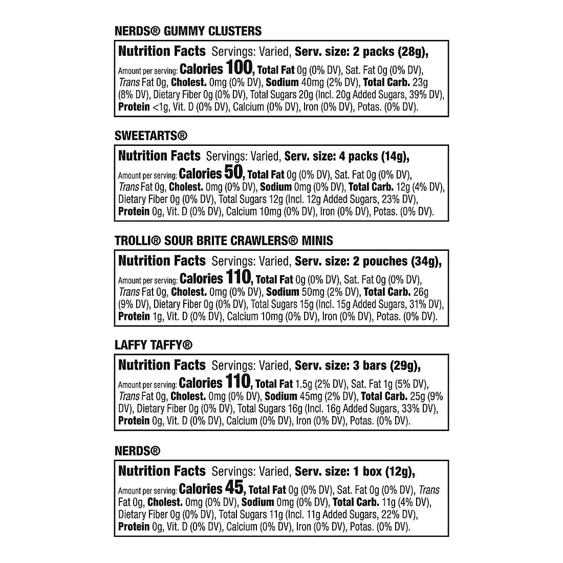 Nerds Gummy Clusters, Trolli, Sweetarts & More Halloween Variety, 185 ct. - USA MEGA SHOP