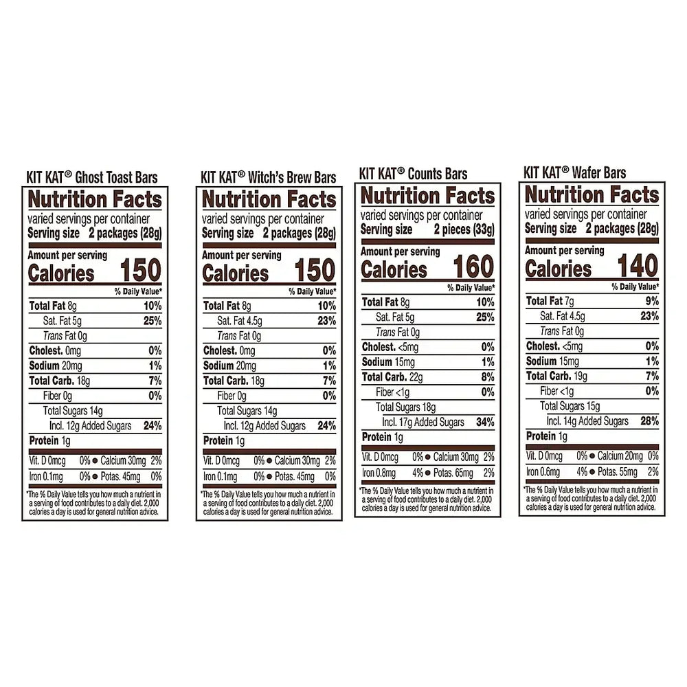 Kit Kat Assorted Flavored Wafer Snack Size, Halloween Candy Bag, 75 ct. - USA MEGA SHOP