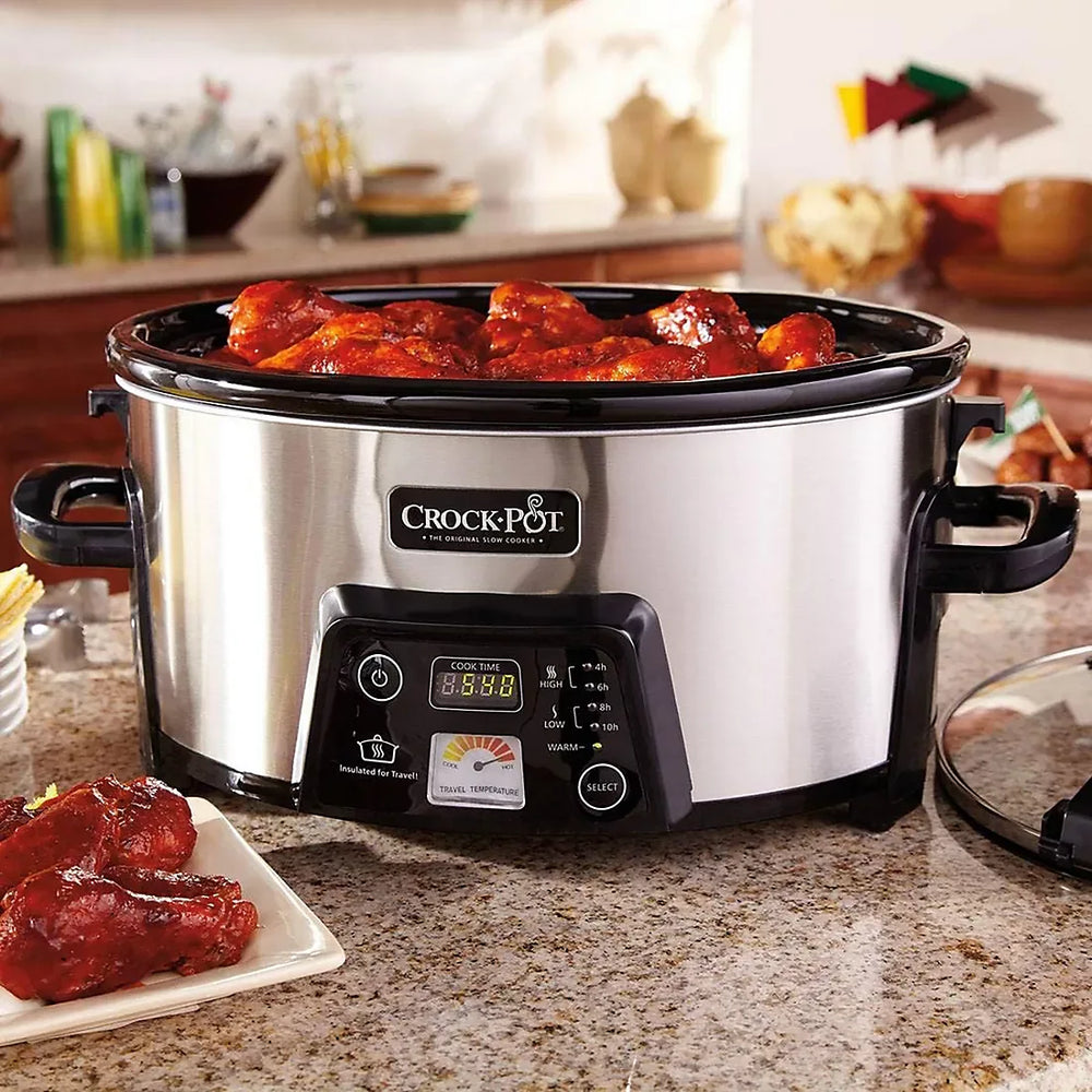 Crock-Pot Programmable 6-Qt. Travel Slow Cooker - USA MEGA SHOP